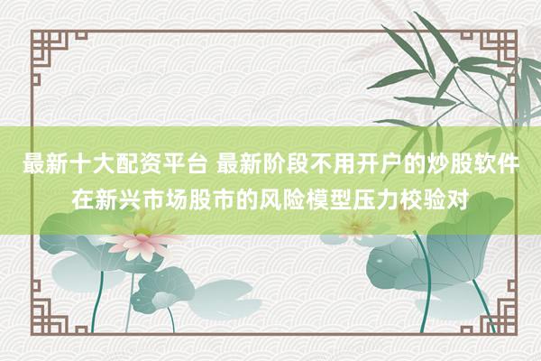 最新十大配资平台 最新阶段不用开户的炒股软件在新兴市场股市的风险模型压力校验对